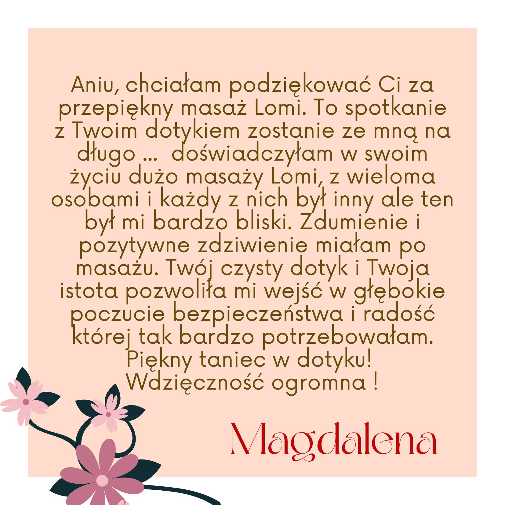 kurs masażu Lomi Lomi Nui