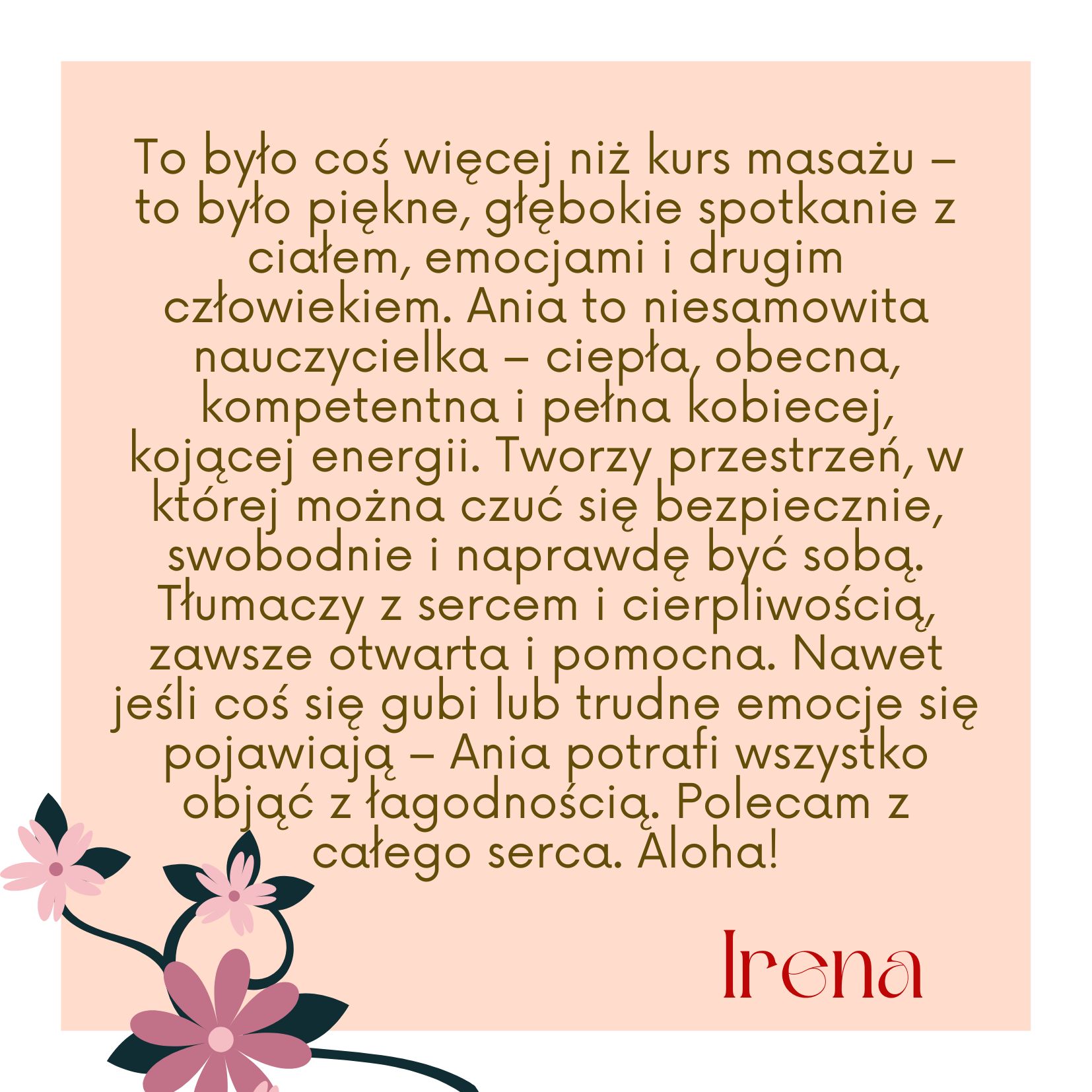 kurs masażu Lomi Lomi Nui